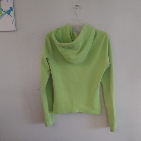 Neon Green Zip Up Hoodie - Picture 2 of 2